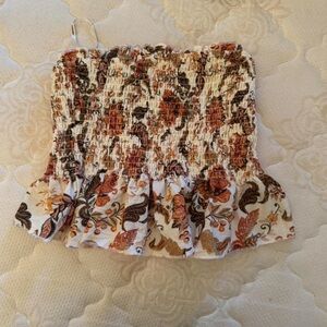 forever 21 floral tube top